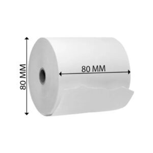 Rollo de papel térmico 80x80mm por unidad