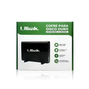 Cofre porta disco duro SATA 3,5 conexión USB 3.0 Ulink