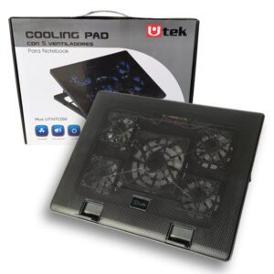 Cooling Pad con 5 ventiladores para notebook UTEK